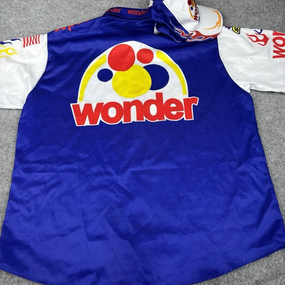 Wonder Bread Racing Shirt Hat Set NASCAR Ray Evernham Goodyear Mens 3XL Blue Y2K